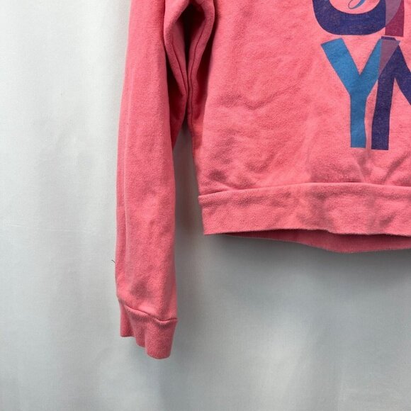 Aeropostale Womens Pink Long Sleeve Drawstring Pullover Hoodie Size Small - Picture 7 of 10
